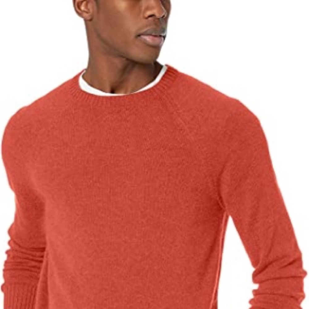 JCrew Mercantile Orange Knit Pullover Crewneck Sweater